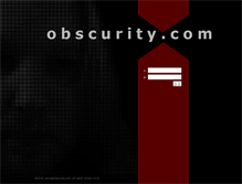 Tablet Screenshot of obscurity.com